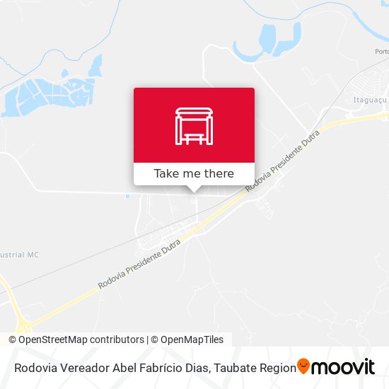 Rodovia Vereador Abel Fabrício Dias map