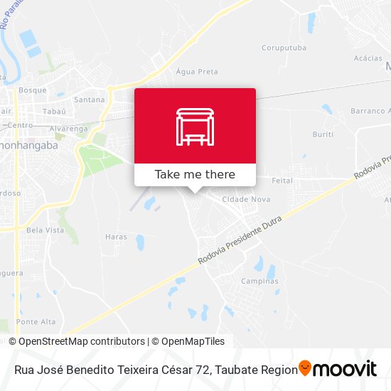 Rua José Benedito Teixeira César 72 map