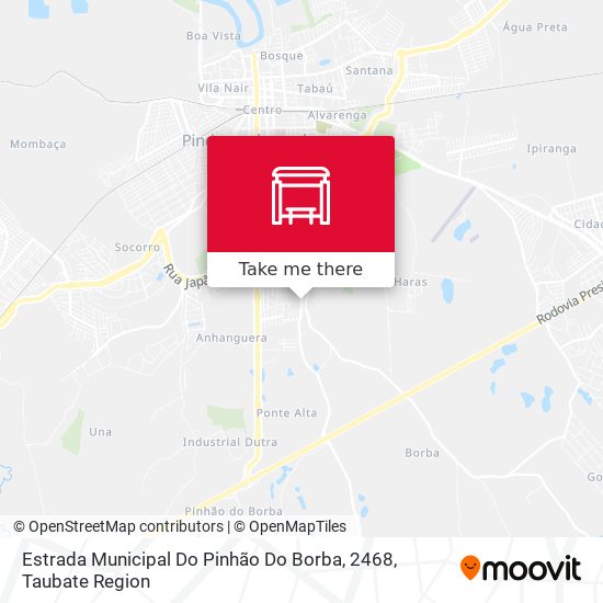 Mapa Estrada Municipal Do Pinhão Do Borba, 2468