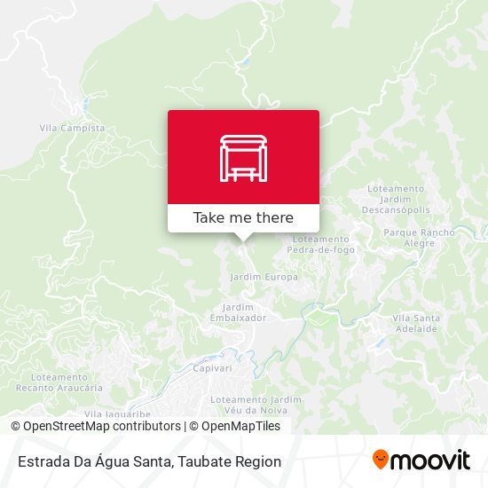 Estrada Da Água Santa map
