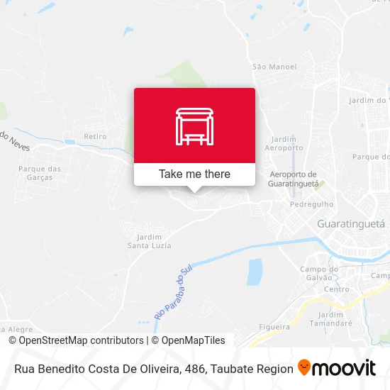 Rua Benedito Costa De Oliveira, 486 map