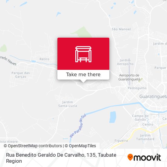 Rua Benedito Geraldo De Carvalho, 135 map