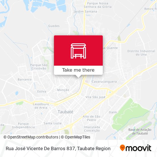 Mapa Rua José Vicente De Barros 837