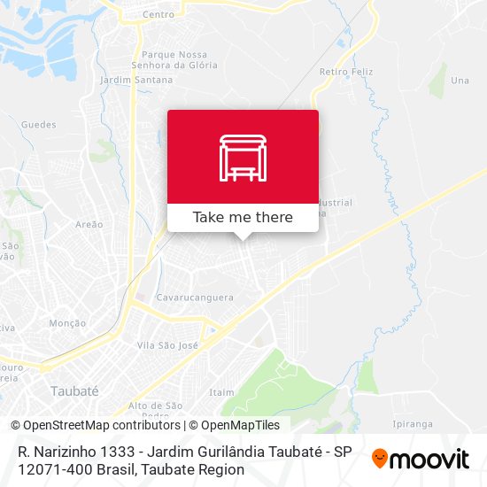 R. Narizinho 1333 - Jardim Gurilândia Taubaté - SP 12071-400 Brasil map