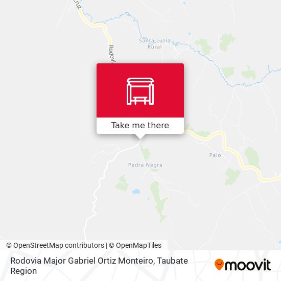 Rodovia Major Gabriel Ortiz Monteiro map