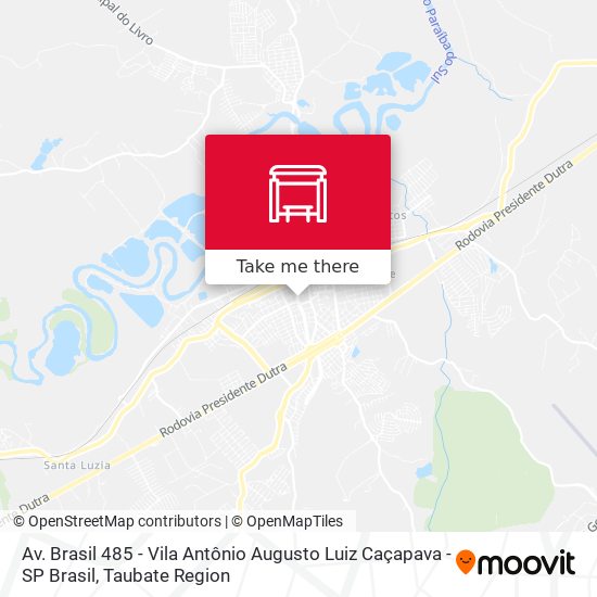 Av. Brasil 485 - Vila Antônio Augusto Luiz Caçapava - SP Brasil map