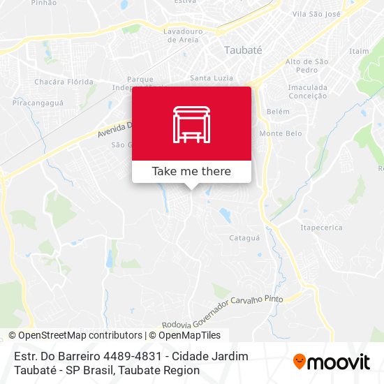 Estr. Do Barreiro 4489-4831 - Cidade Jardim Taubaté - SP Brasil map