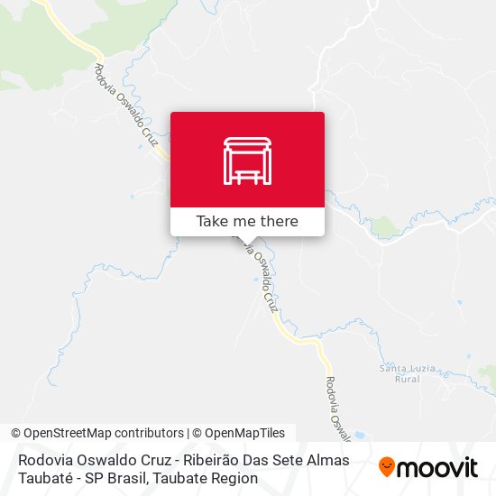 Rodovia Oswaldo Cruz - Ribeirão Das Sete Almas Taubaté - SP Brasil map
