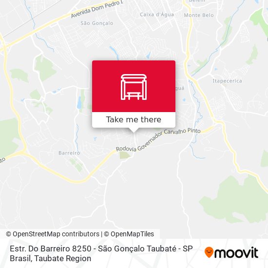 Estr. Do Barreiro 8250 - São Gonçalo Taubaté - SP Brasil map