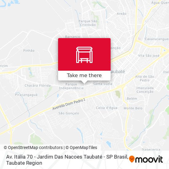 Av. Itália 70 - Jardim Das Nacoes Taubaté - SP Brasil map