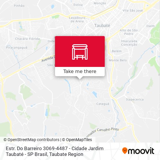 Estr. Do Barreiro 3069-4487 - Cidade Jardim Taubaté - SP Brasil map