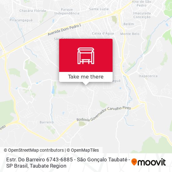 Estr. Do Barreiro 6743-6885 - São Gonçalo Taubaté - SP Brasil map