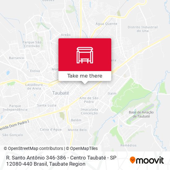 R. Santo Antônio 346-386 - Centro Taubaté - SP 12080-440 Brasil map