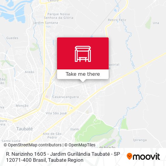 R. Narizinho 1605 - Jardim Gurilândia Taubaté - SP 12071-400 Brasil map