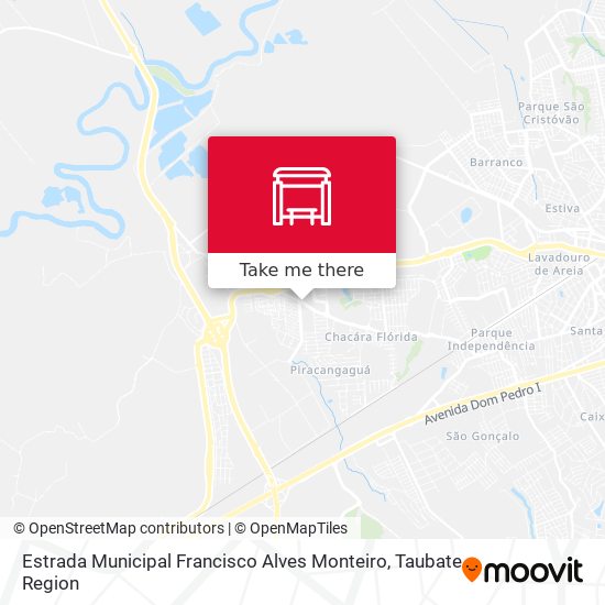 Estrada Municipal Francisco Alves Monteiro map