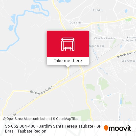 Sp-062 384-488 - Jardim Santa Teresa Taubaté - SP Brasil map