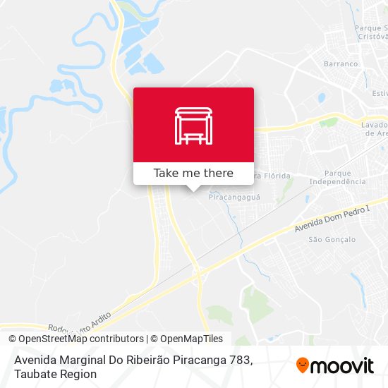 Avenida Marginal Do Ribeirão Piracanga 783 map