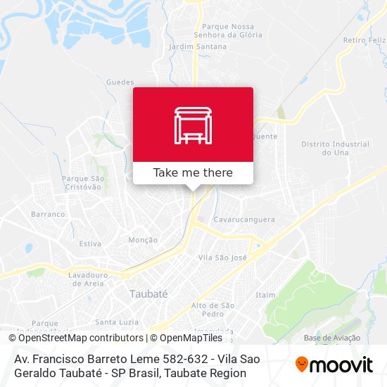 Mapa Av. Francisco Barreto Leme 582-632 - Vila Sao Geraldo Taubaté - SP Brasil