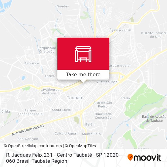 R. Jacques Felix 231 - Centro Taubaté - SP 12020-060 Brasil map