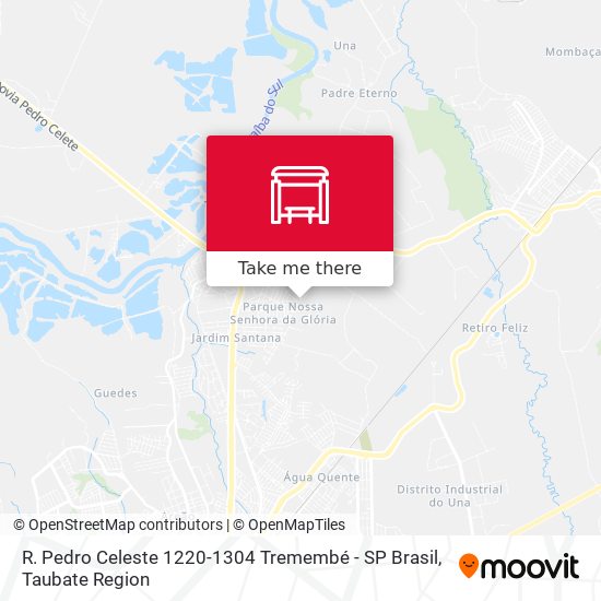 Mapa R. Pedro Celeste 1220-1304 Tremembé - SP Brasil