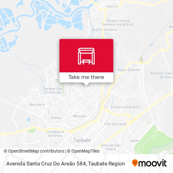 Avenida Santa Cruz Do Areão 584 map