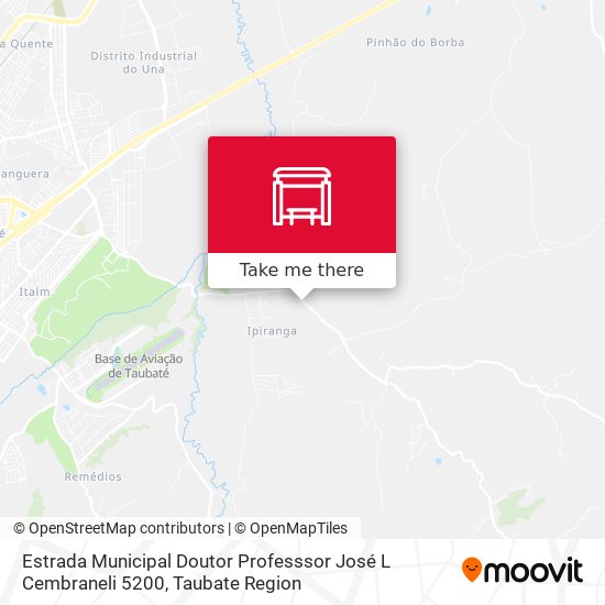 Estrada Municipal Doutor Professsor José L Cembraneli 5200 map