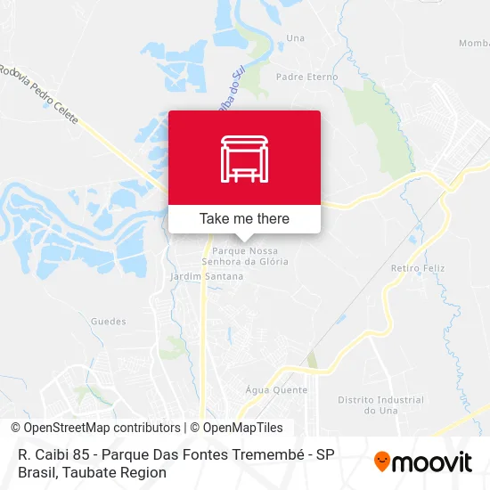 R. Caibi 85 - Parque Das Fontes Tremembé - SP Brasil map