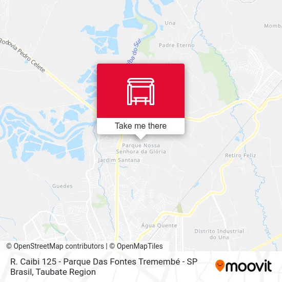 R. Caibi 125 - Parque Das Fontes Tremembé - SP Brasil map