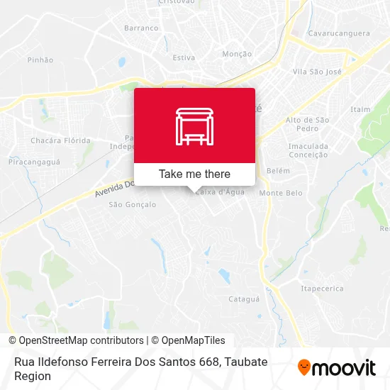 Rua Ildefonso Ferreira Dos Santos 668 map