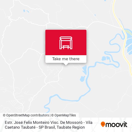 Mapa Estr. José Felix Monteiro Visc. De Mossoró - Vila Caetano Taubaté - SP Brasil