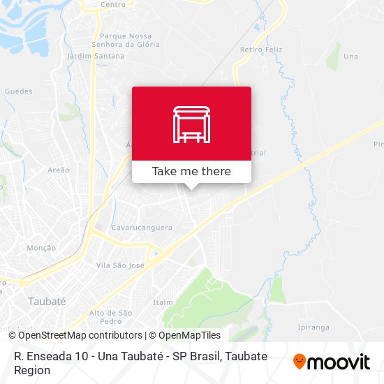 R. Enseada 10 - Una Taubaté - SP Brasil map