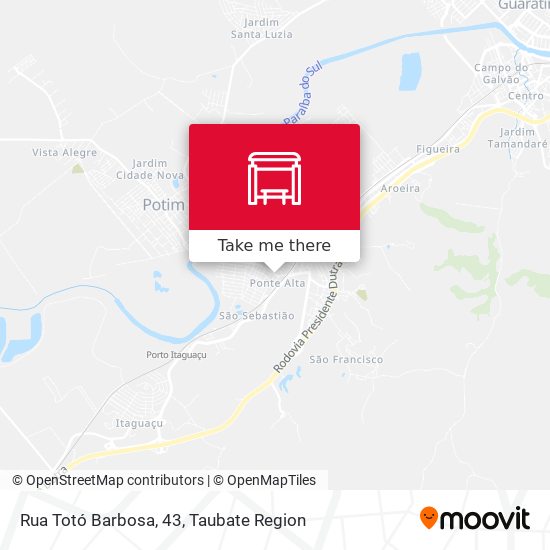 Mapa Rua Totó Barbosa, 43