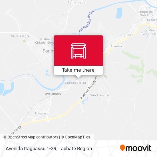 Mapa Avenida Itaguassu 1-29