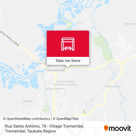 Rua Santo Antônio, 78 - Village Tremembé, Tremembé map