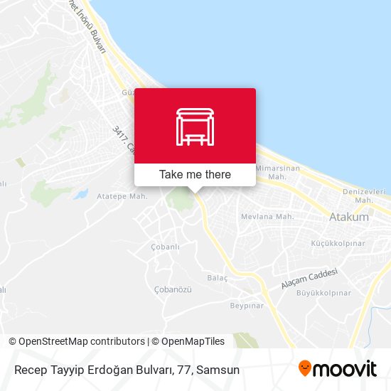 Recep Tayyip Erdoğan Bulvarı, 77 map