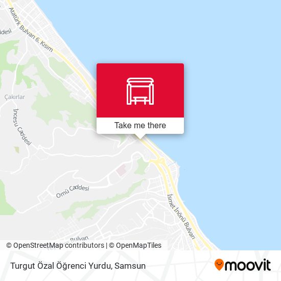 Turgut Özal Öğrenci Yurdu map
