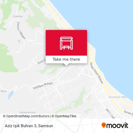Aziz Işık Bulvarı 3 map