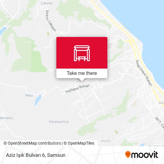 Aziz Işık Bulvarı 6 map