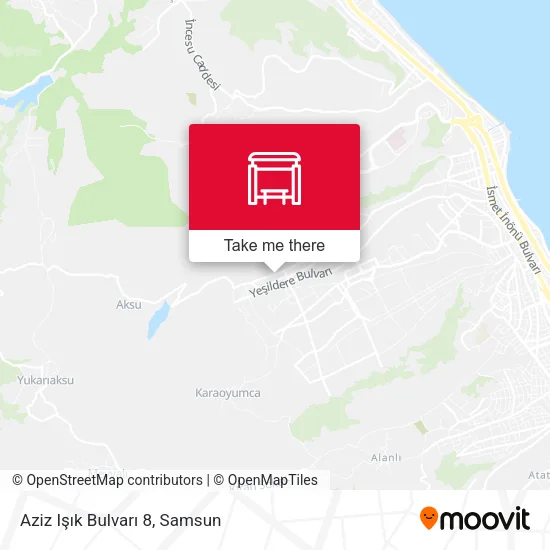 Aziz Işık Bulvarı 8 map