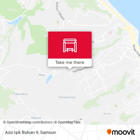 Aziz Işık Bulvarı 9 map