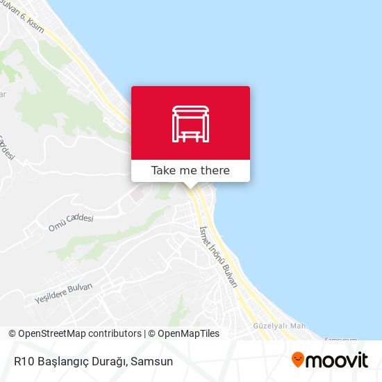R10 Başlangıç Durağı map
