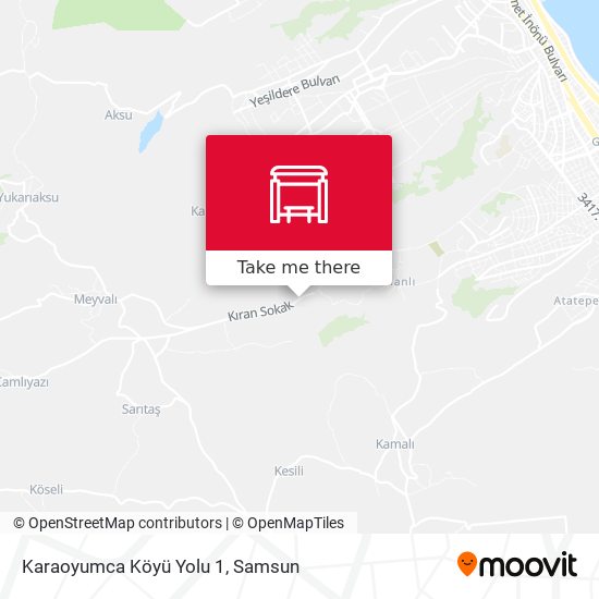 Karaoyumca Köyü Yolu 1 map