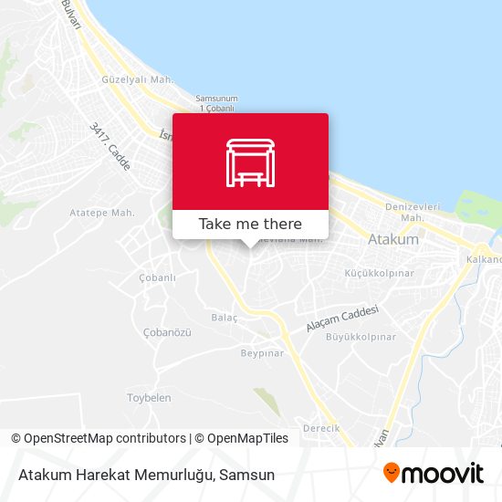 Atakum Harekat Memurluğu map