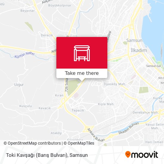 Toki Kavşağı (Barış Bulvarı) map