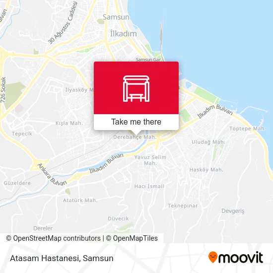 Atasam Hastanesi map