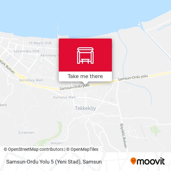 Samsun-Ordu Yolu 5 (Yeni Stad) map