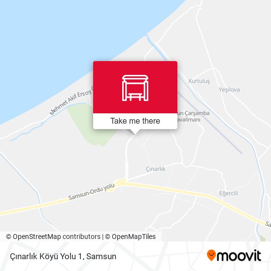 Çınarlık Köyü Yolu 1 map