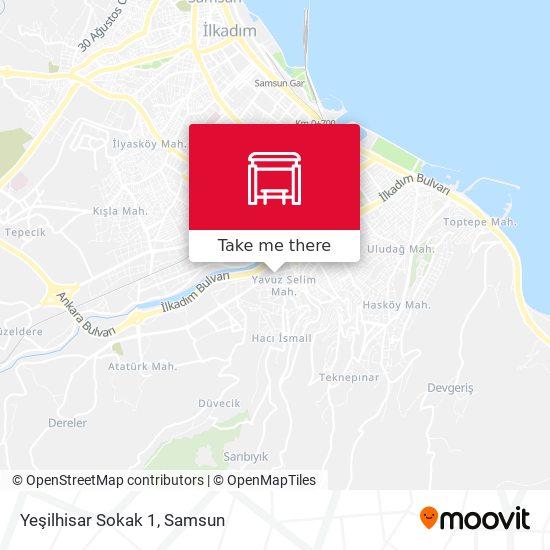 Yeşilhisar Sokak 1 map