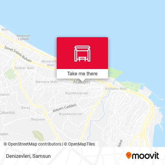 Denizevleri map
