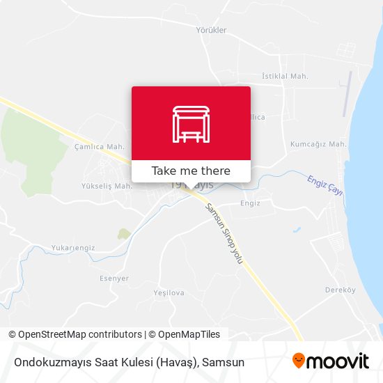 Ondokuzmayıs Saat Kulesi (Havaş) map